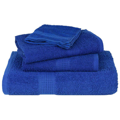 12 Piece Towel Set Blue 360 gsm 100% Cotton