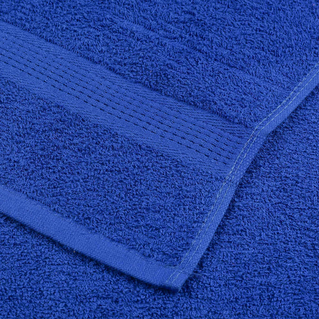 12 Piece Towel Set Blue 360 gsm 100% Cotton