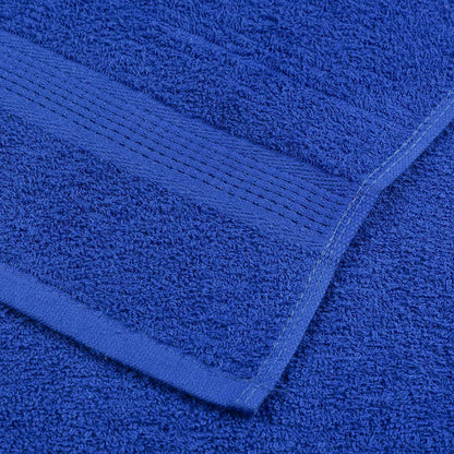 12 Piece Towel Set Blue 360 gsm 100% Cotton