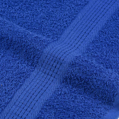 12 Piece Towel Set Blue 360 gsm 100% Cotton