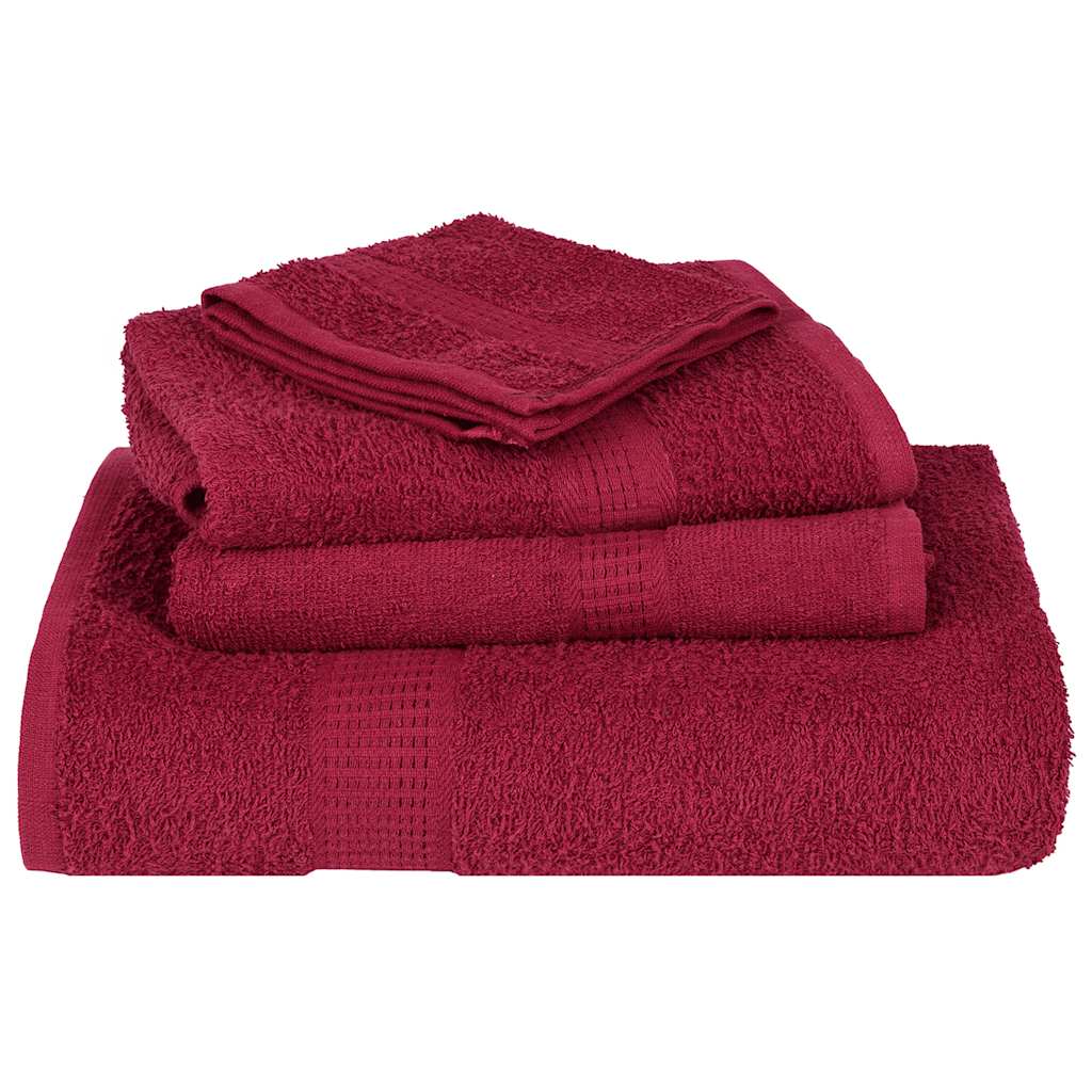 12 Piece Towel Set Bordeaux 360 gsm 100% Cotton