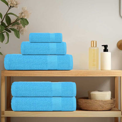 12 Piece Towel Set Turquoise 360 gsm 100% Cotton