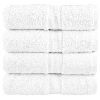 Premium Soap Towels 4 pcs White 30x30cm 600gsm 100% Cotton