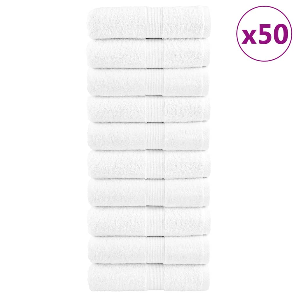 Premium Soap Towels SOLUND 50pcs White 30x30cm 600gsm