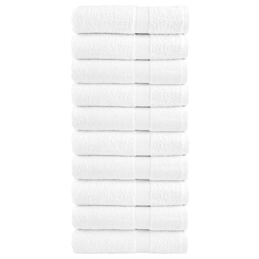 Premium Shower Towels 10pcs White 70x140cm 600gsm 100% Cotton