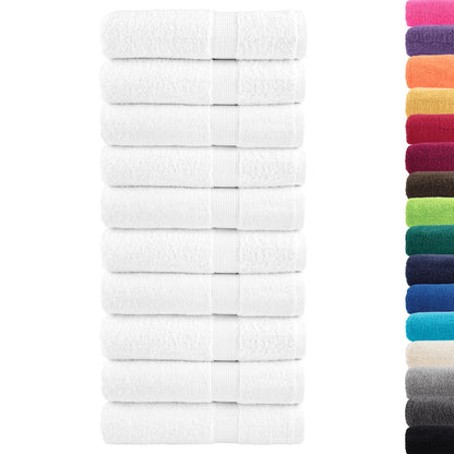 Premium Shower Towels 10pcs White 70x140cm 600gsm 100% Cotton