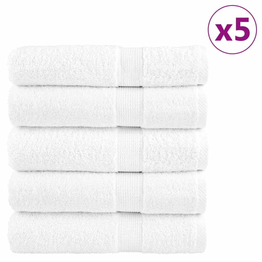 Premium Shower Towels 25pcs White 70x140cm 600gsm 100% Cotton