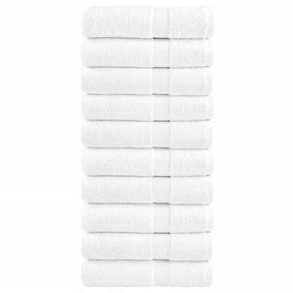 Premium Bath Towels SOLUND 10pcs White 100x150cm 600gsm