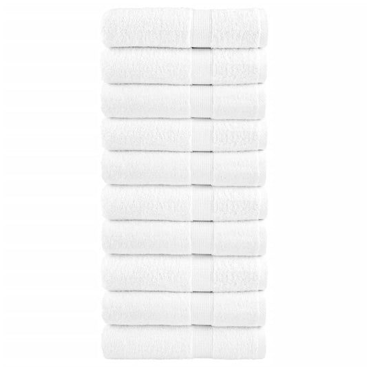 Premium Bath Towels SOLUND 10pcs White 100x150cm 600gsm