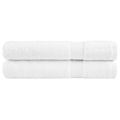 Premium Sauna Towels 2pcs White 80x200cm 600gsm 100% Cotton