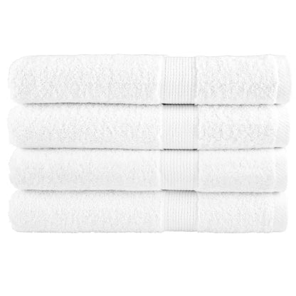 Premium Towels 4pcs White 100x200cm 600gsm 100% Cotton