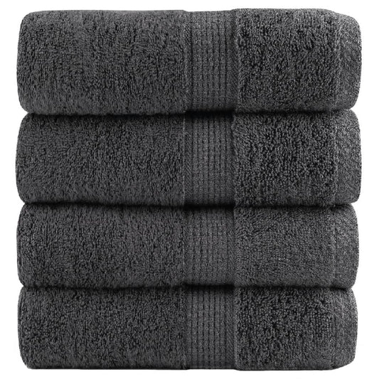 Premium Soap Towels 4 pcs Anthracite 30x30cm 600gsm 100% Cotton