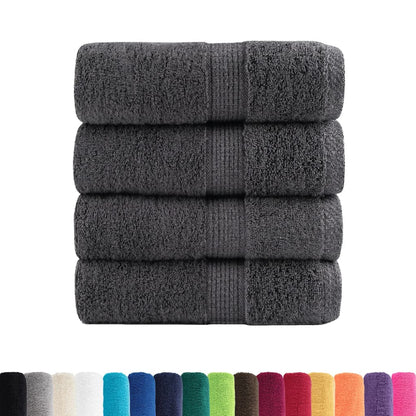 Premium Soap Towels 4 pcs Anthracite 30x30cm 600gsm 100% Cotton