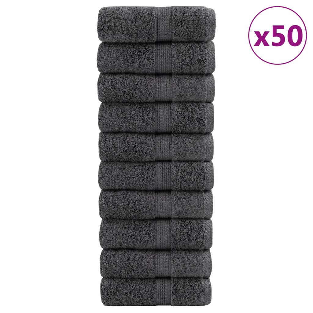 Premium Soap Towels SOLUND 50pcs Anthracite 30x30cm 600gsm