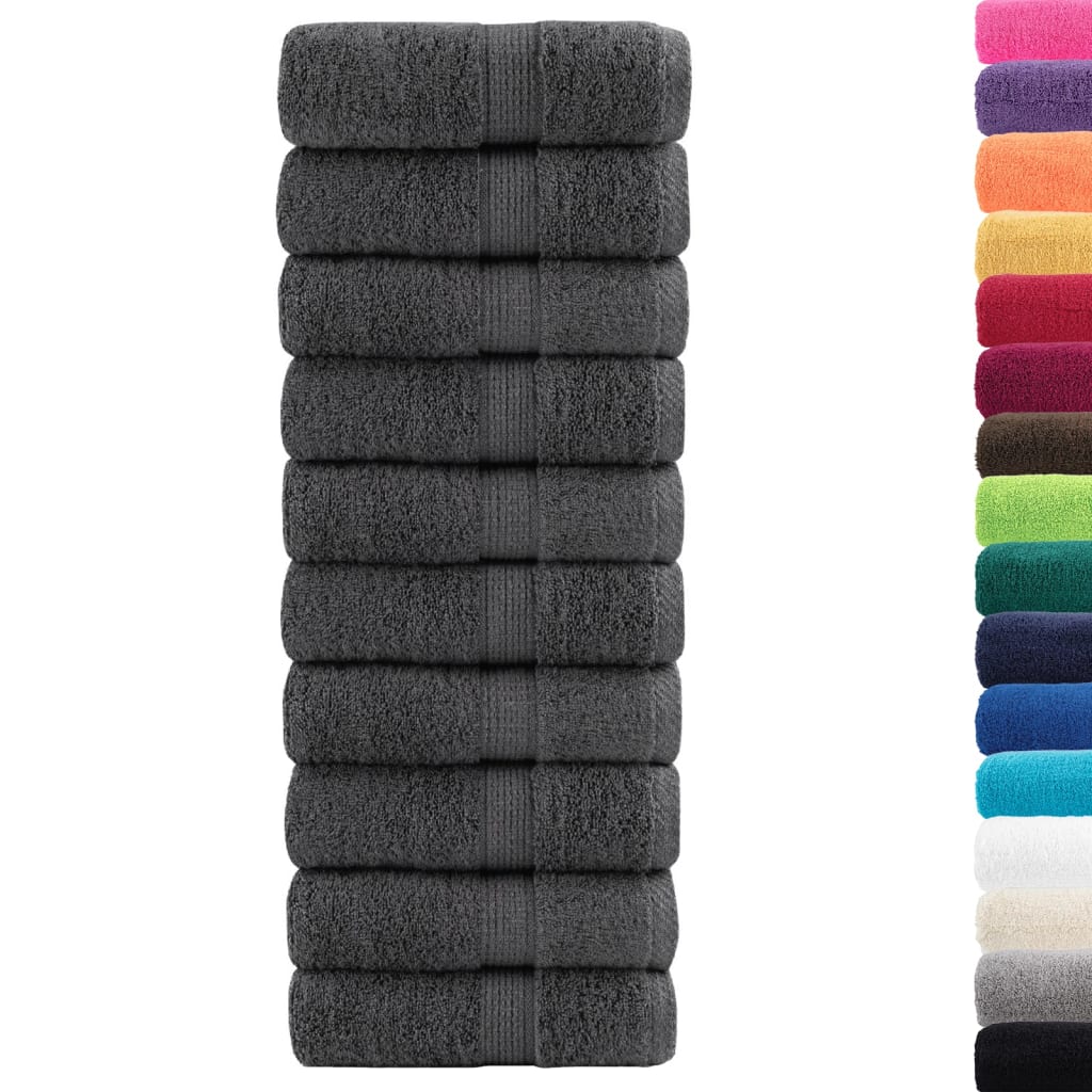 Premium Soap Towels SOLUND 50pcs Anthracite 30x30cm 600gsm