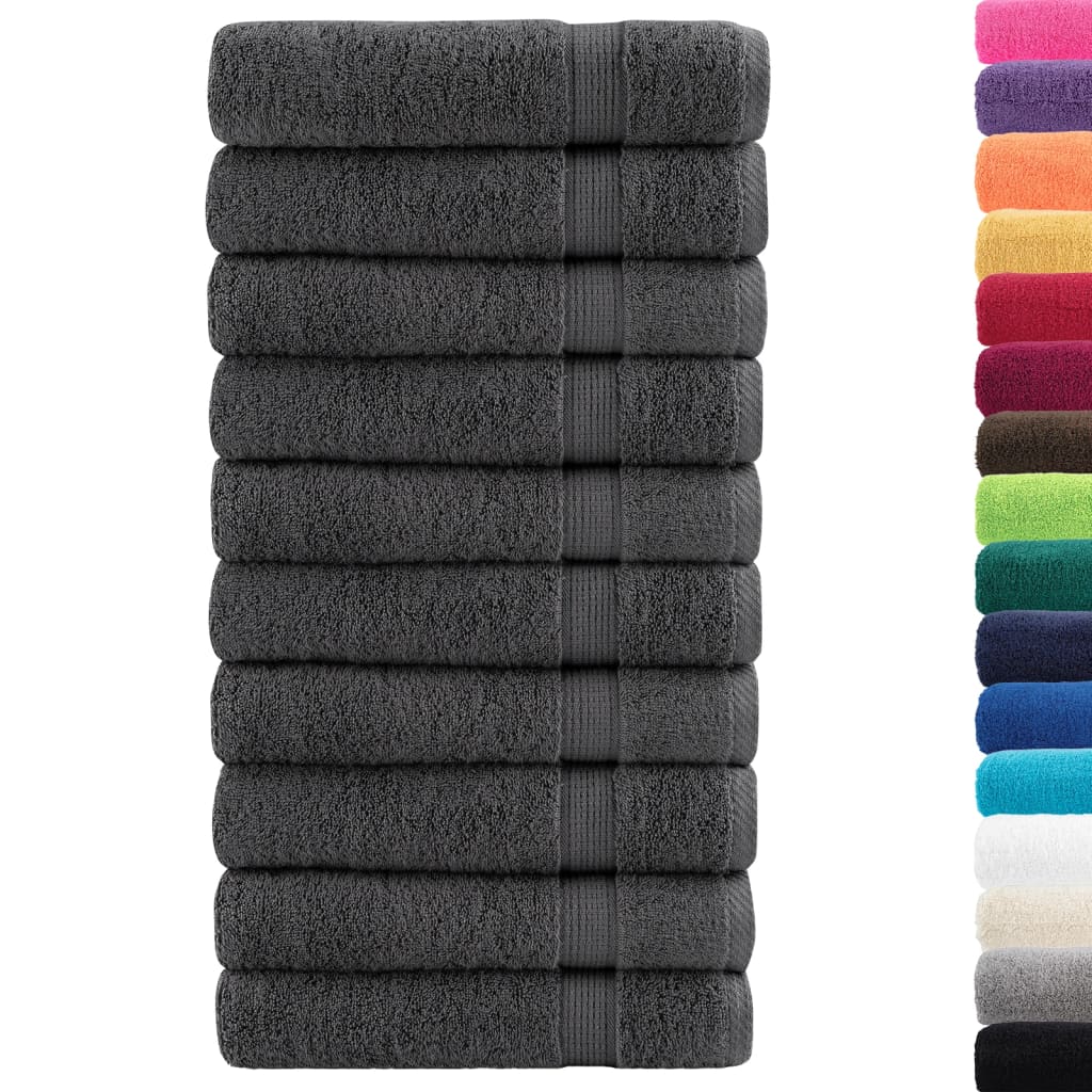 Premium Hand Towels SOLUND 50pcs Anthracite 50x100cm 600gsm