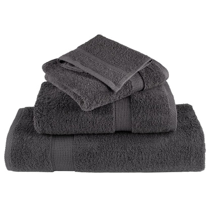 Premium Sauna Towels 2pcs Anthracite 80x200cm 600gsm 100% Cotton