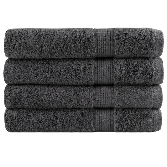 Premium Sauna Towels 4pcs Anthracite 80x200cm 600gsm 100% Cotton