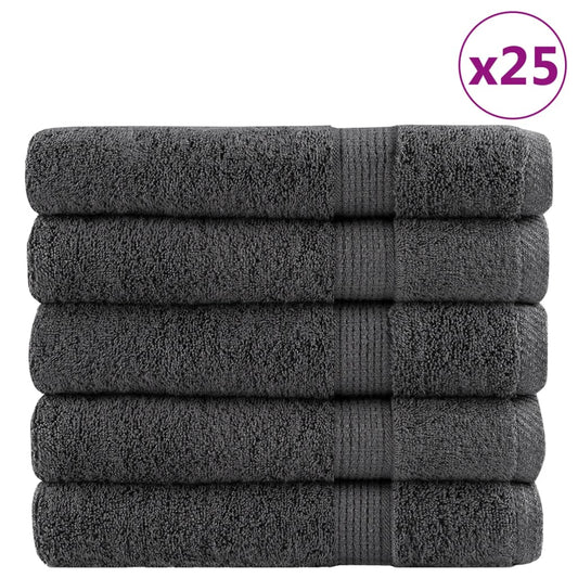 Premium Sauna Towels SOLUND 25pcs Anthracite 80x200cm 600gsm