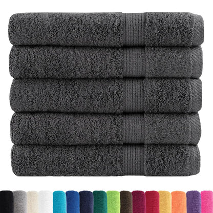 Premium Sauna Towels SOLUND 25pcs Anthracite 80x200cm 600gsm