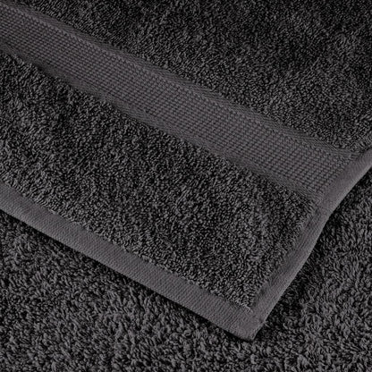 Premium Towels 10pcs Anthracite 100x200cm 600gsm 100% Cotton