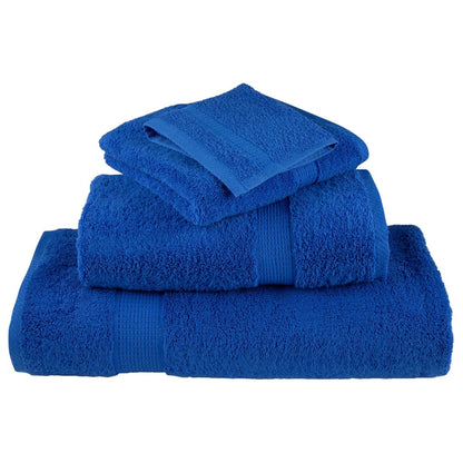 Premium Soap Towels 4 pcs Blue 30x30cm 600gsm 100% Cotton