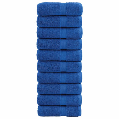 Premium Soap Towels 10 pcs Blue 30x30cm 600gsm 100% Cotton