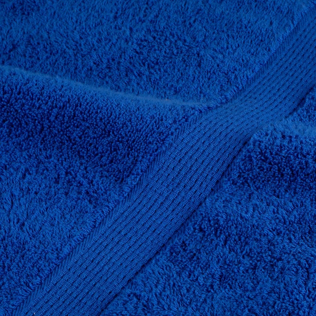 Premium Sauna Towels 2pcs Blue 80x200cm 600gsm 100% Cotton