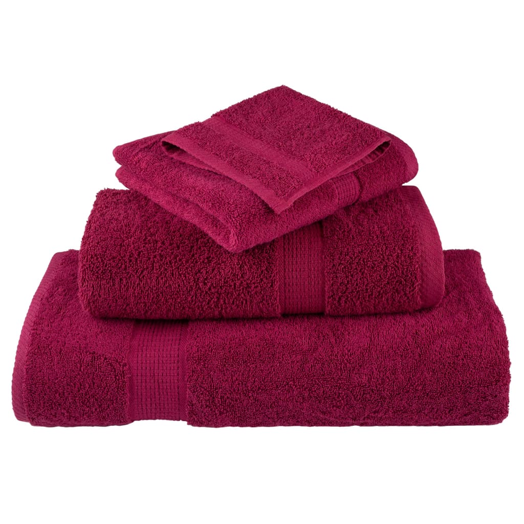 Premium Hand Towels SOLUND 10pcs Bordeaux 50x100cm 600gsm