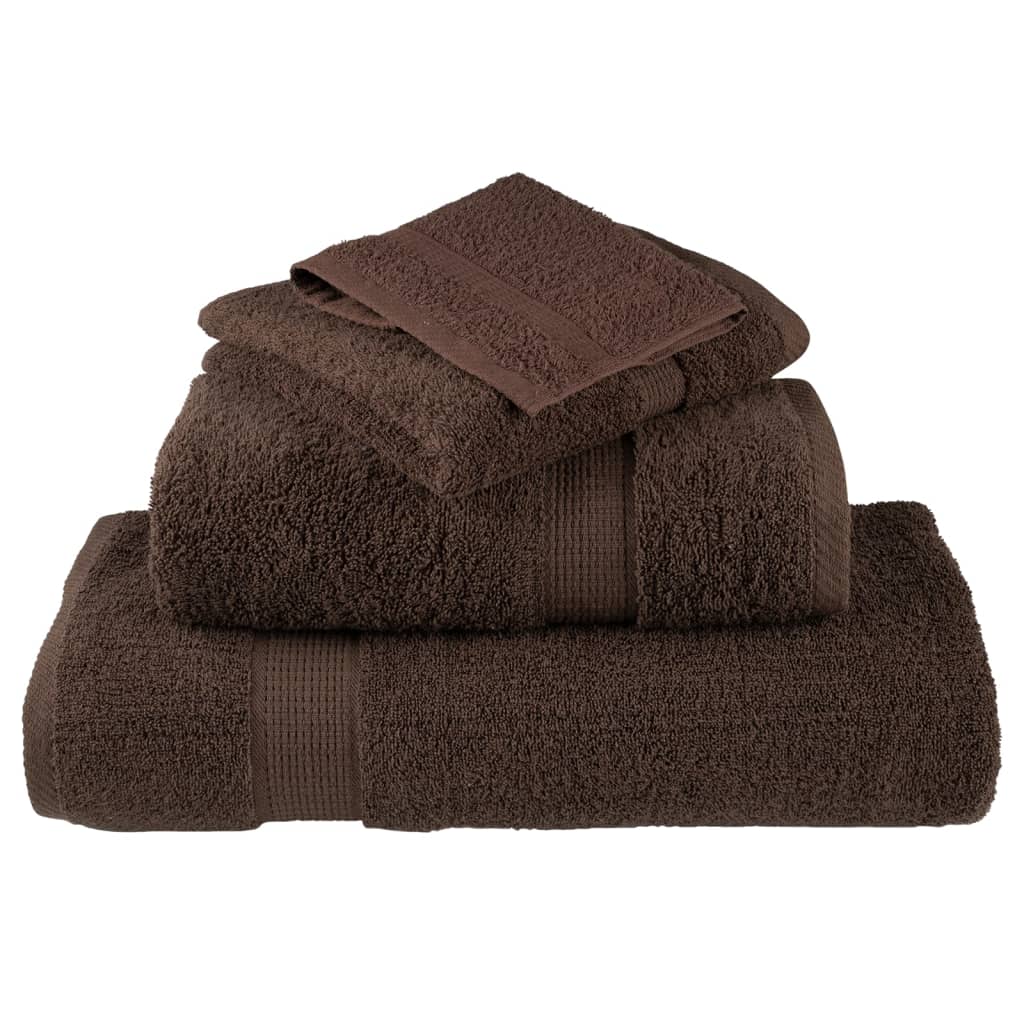 Premium Bath Towels 2pcs Brown 100x150cm 600gsm 100% Cotton