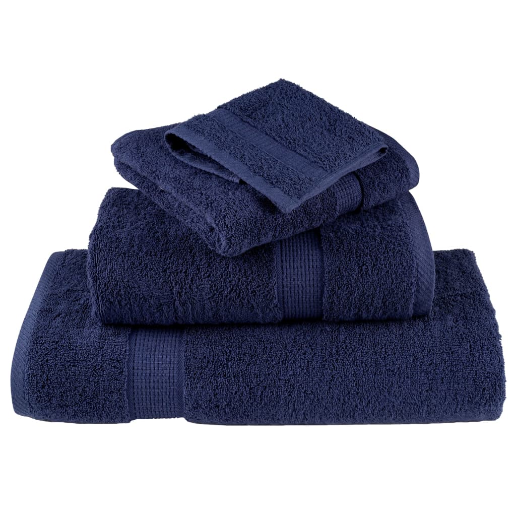 Premium Soap Towels SOLUND 4pcs Navy Blue 30x30cm 600gsm