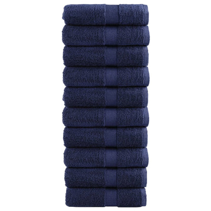 Premium Soap Towels 10 pcs Navy Blue 30x30cm 600gsm 100% Cotton