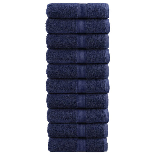 Premium Soap Towels 10 pcs Navy Blue 30x30cm 600gsm 100% Cotton