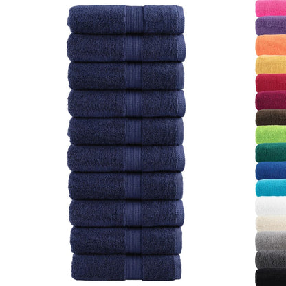 Premium Soap Towels 10 pcs Navy Blue 30x30cm 600gsm 100% Cotton