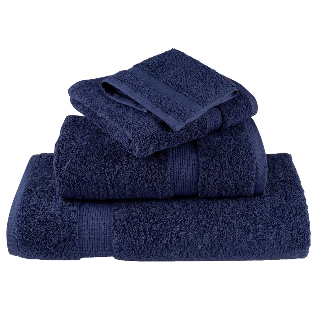 Premium Soap Towels 10 pcs Navy Blue 30x30cm 600gsm 100% Cotton