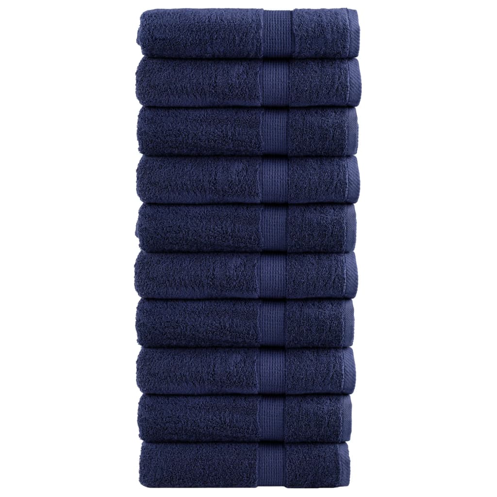 Premium Shower Towels SOLUND 10pcs Navy Blue 70x140cm 600gsm