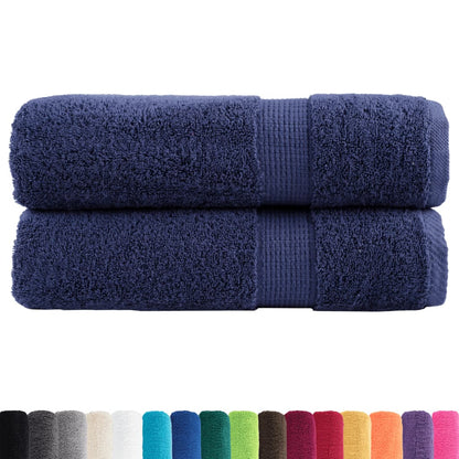 Premium Bath Towels SOLUND 2pcs Navy Blue 100x150cm 600gsm