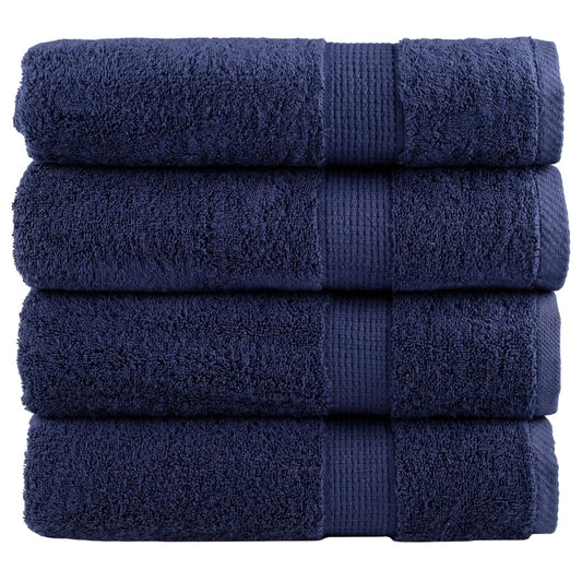 Premium Bath Towels SOLUND 4pcs Navy Blue 100x150cm 600gsm