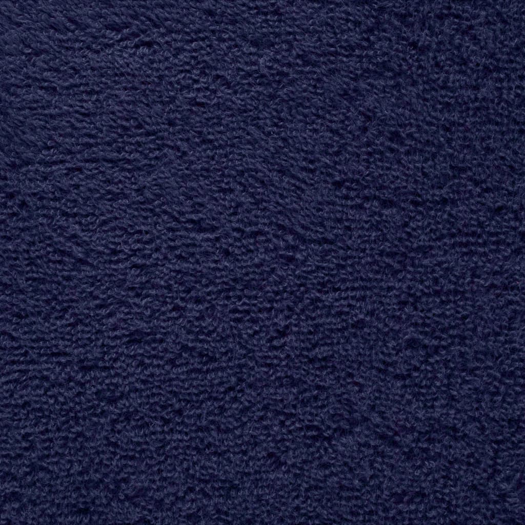 Premium Bath Towels 10pcs Navy Blue 100x150cm 600gsm 100% Cotton