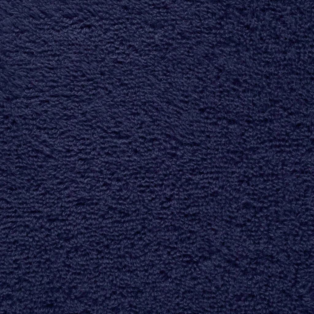 Premium Sauna Towels 2pcs Navy Blue 80x200cm 600gsm 100% Cotton