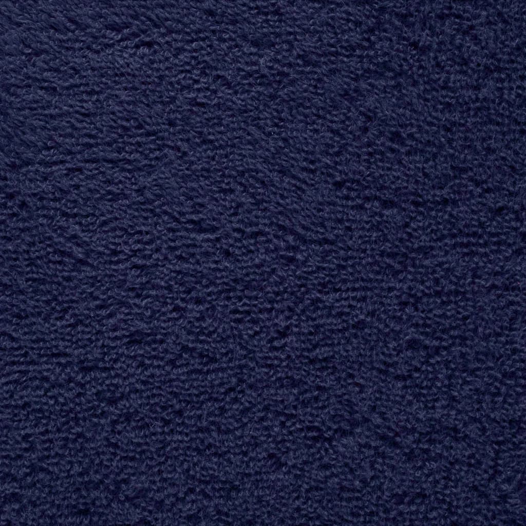 Premium Sauna Towels 10pcs Navy Blue 80x200cm 600gsm 100% Cotton