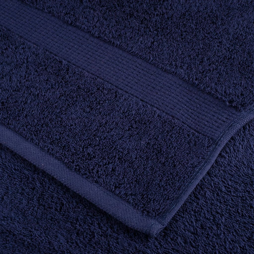 Premium Towels 2pcs Navy Blue 100x200cm 600gsm 100% Cotton