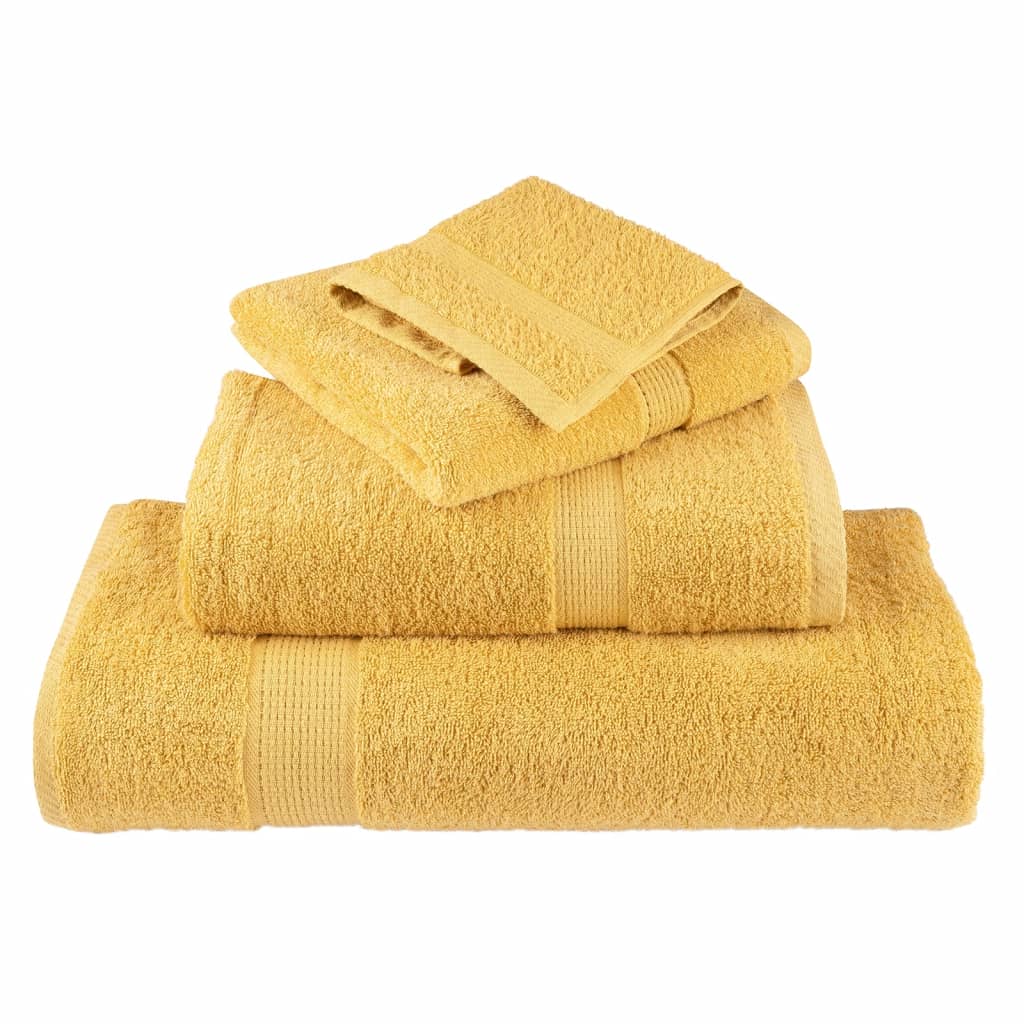 Premium Soap Towels 2 pcs Gold 30x30cm 600gsm 100% Cotton