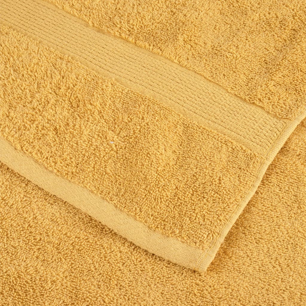 Premium Soap Towels 10 pcs Gold 30x30cm 600gsm 100% Cotton