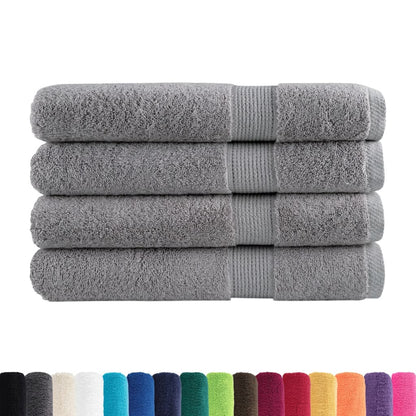 Premium Sauna Towels SOLUND 4pcs Grey 80x200cm 600gsm