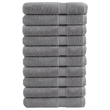 Premium Sauna Towels SOLUND 10pcs Grey 80x200cm 600gsm