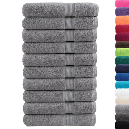 Premium Sauna Towels SOLUND 10pcs Grey 80x200cm 600gsm