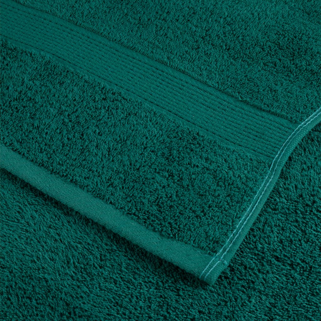 Premium Sauna Towels 2 pcs Green 80x200 cm 600 gsm 100% Cotton