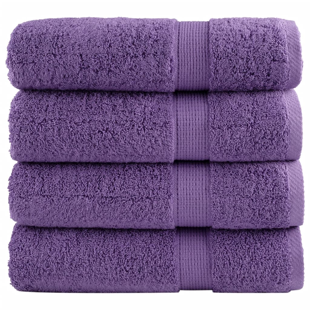 Premium Bath Towels 4 pcs 100x150 cm 600 gsm 100% Cotton