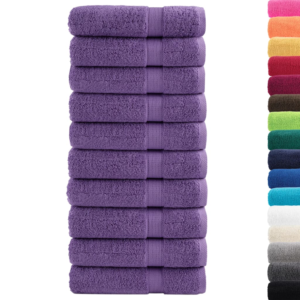 Premium Bath Towels 10 pcs 100x150 cm 600 gsm 100% Cotton